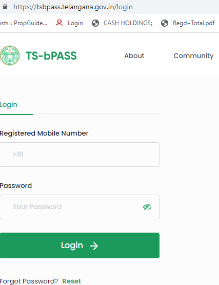 building permission ts-bpass