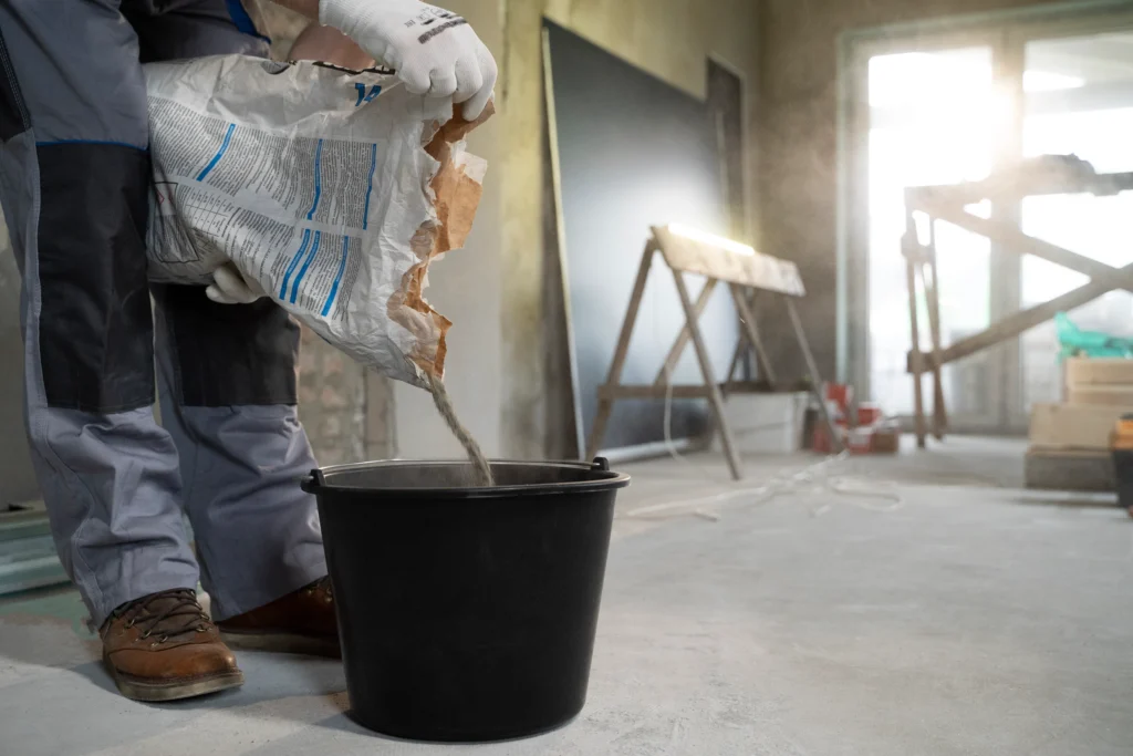 cement plastering mixing ratio