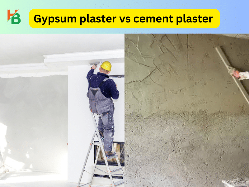 Gypsum vs cement plastering