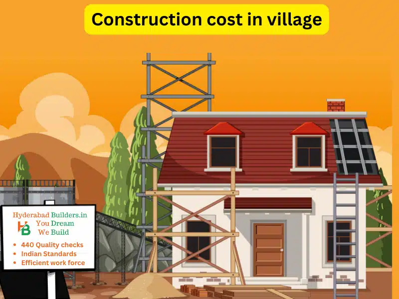 House construction cost in village